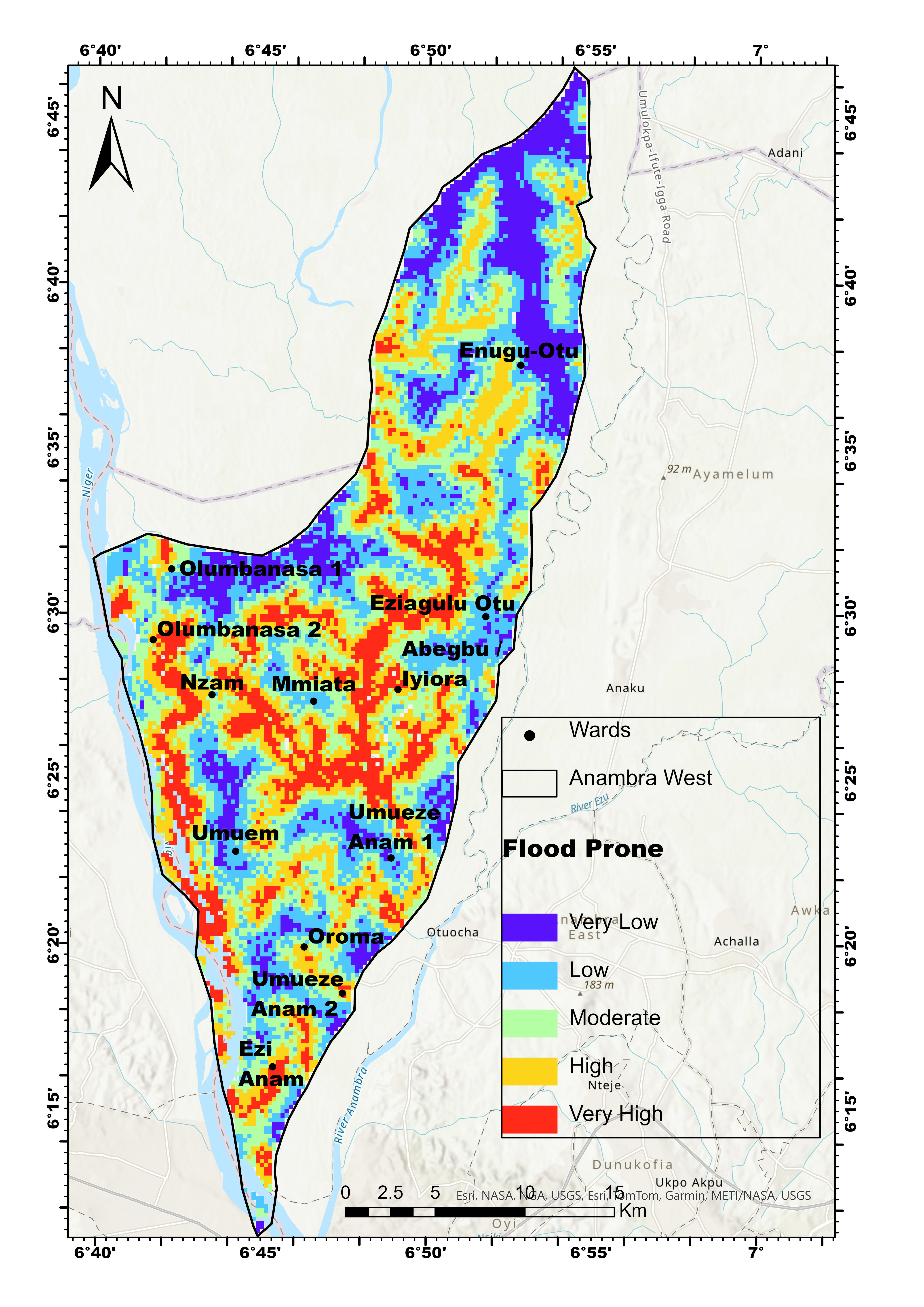 Flood Vulnerability Map — Anambra West