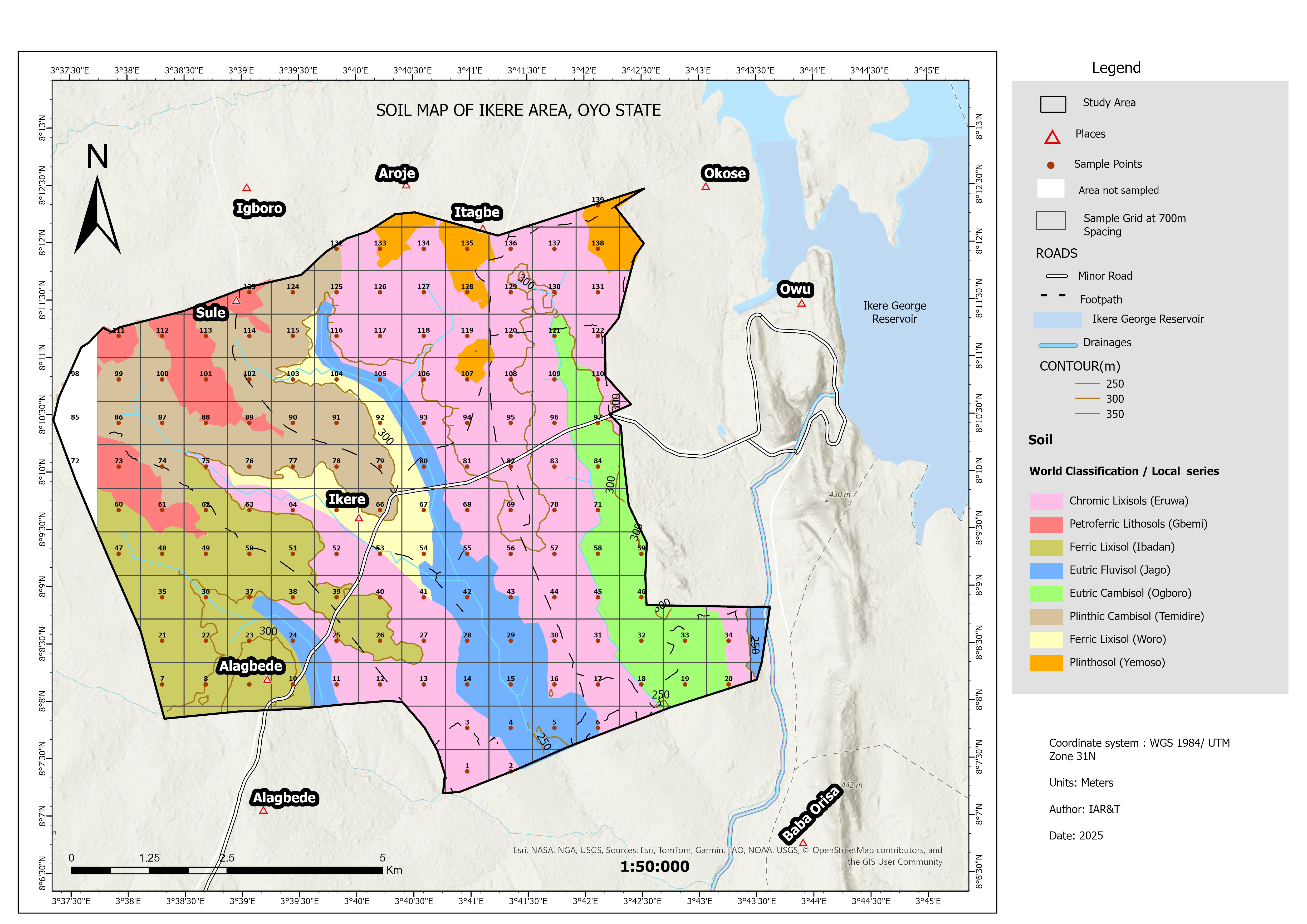 Soil Map of Ikere Area