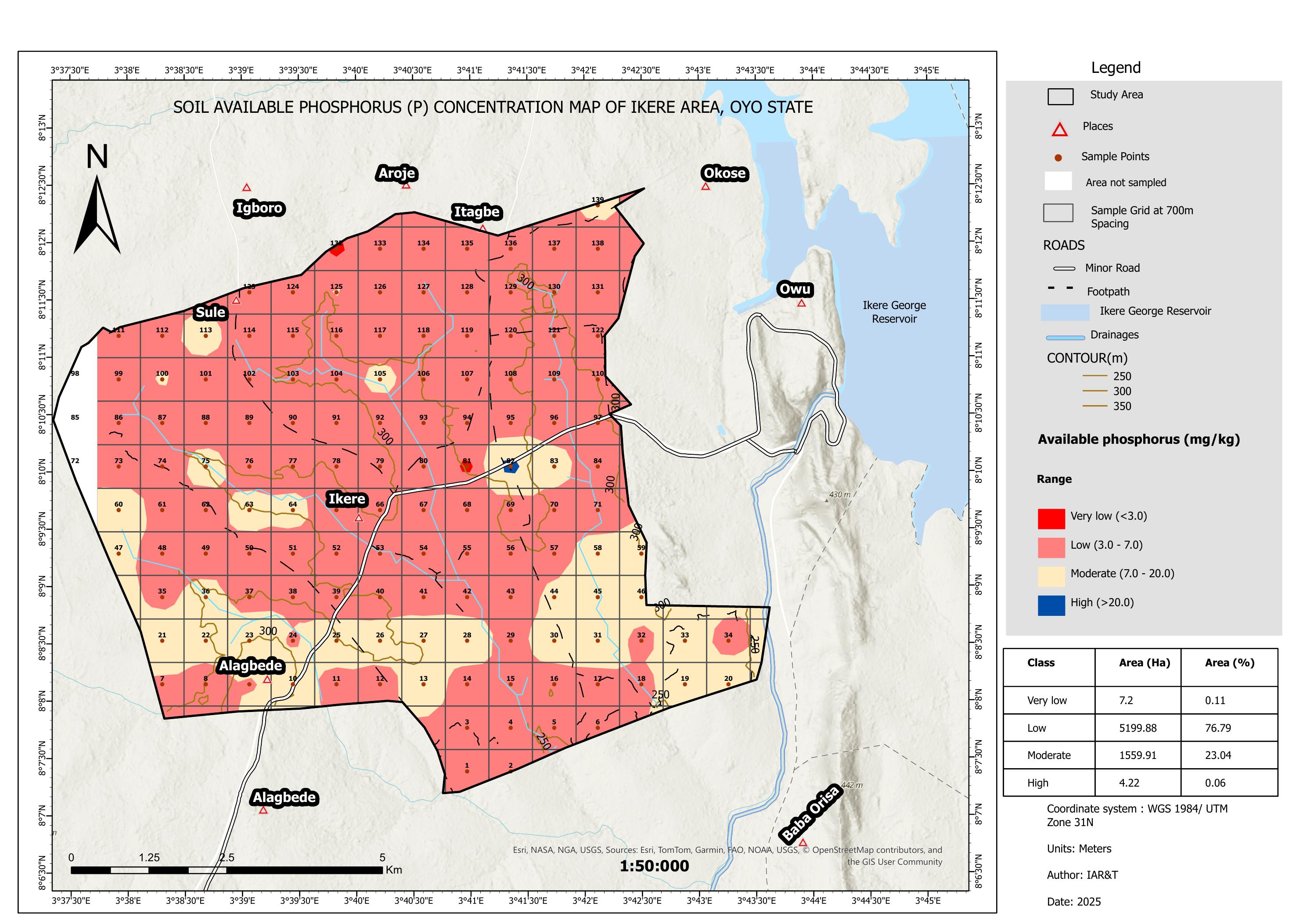 Available Phosphorus Map